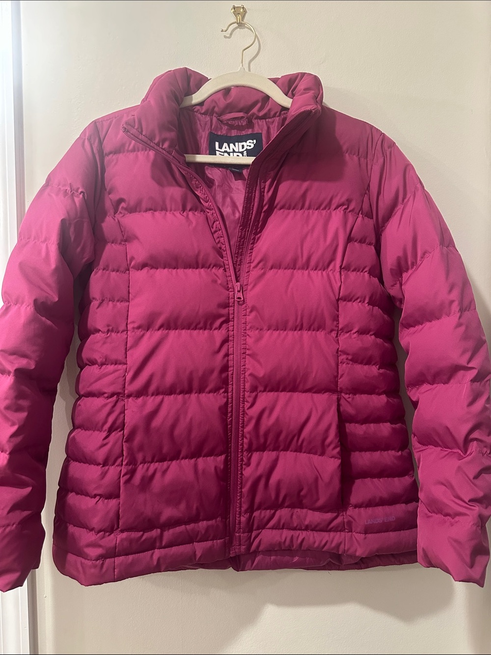 Lands' End Quilted Down Puffer Jacket